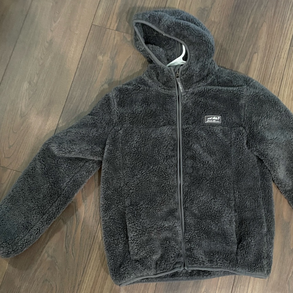 Kids grey Eddie Bauer zip up (XL)